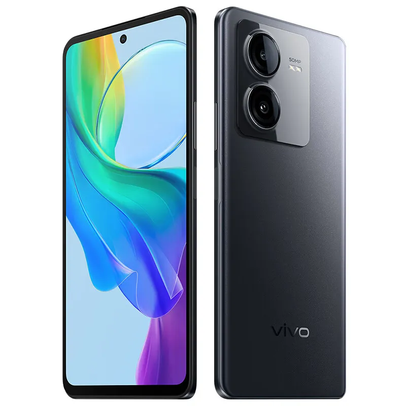 Téléphone mobile Vivo Original Y78T 5G Smart 12 Go RAM 256 Go Rom Octa Core Snapdragon 6 Gen1 Android 6.64 "120Hz Full Screen 50.0MP 6000mAh OTG Face ID ID Finger ID Phone Cell Phone