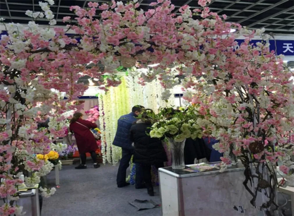 30pcs Artificial Cherry Blossom Branch Flower Wall Hanging Sakura 150cm for Wedding Centerpieces Artificial Decorative Flowers7327844