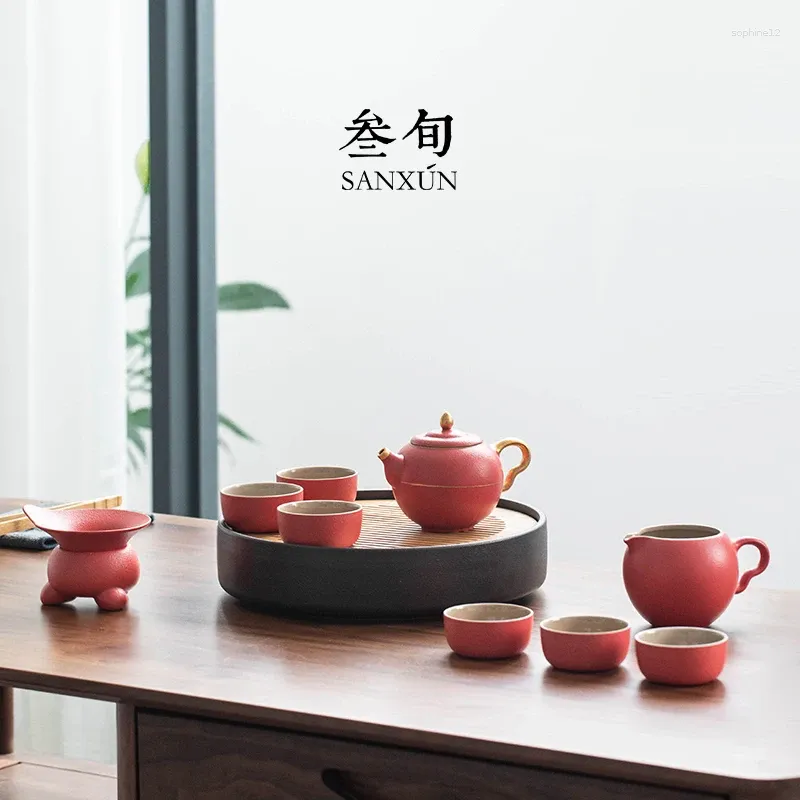Teware Setleri Estetik Çay Seti Ekran Takımları Porselen çaydanlık ve Kupa Töreni Hediye Kutusu Tetera Porcelana BG50TS
