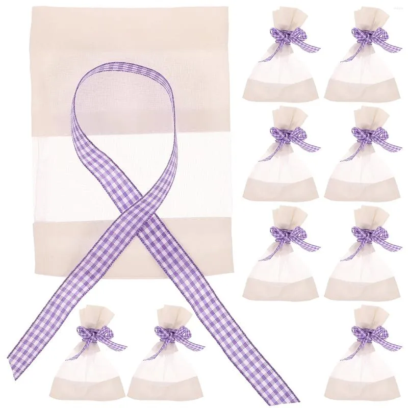 Gift Wrap 10 Pcs Sachet Bag Storage Bags Lavender Empty Fragrance Decorative Pouch For Wardrobe