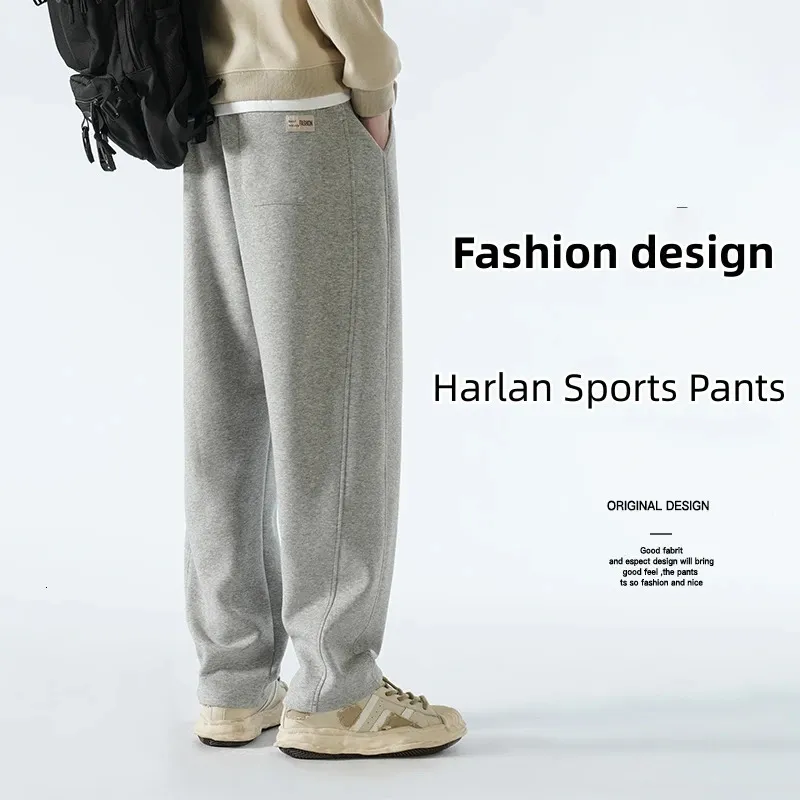 2024 Autumn Harlan Spods Spodnie spodnie workowate joggery bawełniane koreańskie neutralne luźne luźne osobowości