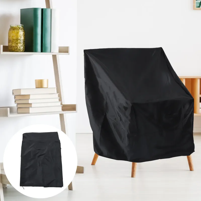 Couvre-chaise Couchet ensemble Patio Wicker Meuble de mobilier d'extérieur canapé chaise chaise et couverture de boîtier de protection empilable