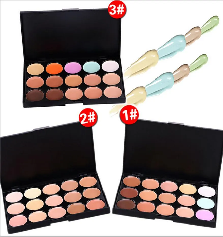 15 kleuren Professionele concealer Palet Palet Women Ladies Make -up contour Palet Comestic Facial Face Cream Care Base Palette9380987