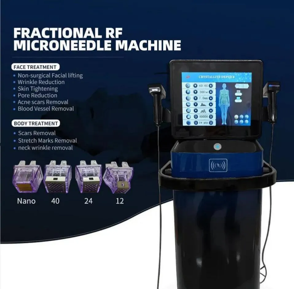 Professionele FDA -goedgekeurde Morpheus 8 Microneedling fractionele RF -machine huid revitalisering acne behandeling microneedle littekenverwijderingsapparatuur voor spa