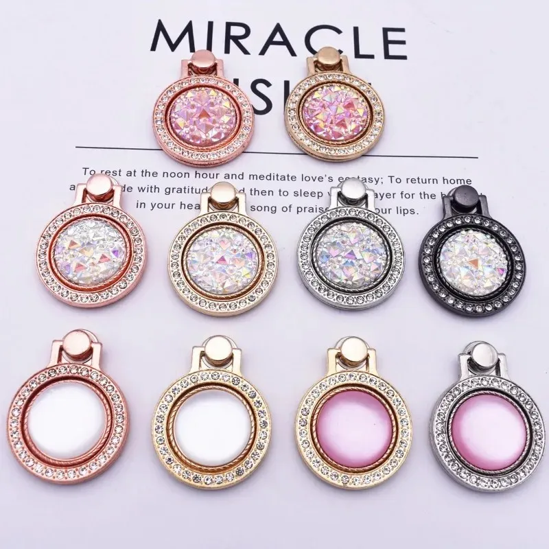Fashion Shiny Diamond Phone Ring Stand Holdy Finger Holtip Regalo telefono cellulare Anti-Lost iPhone Samsung Xiaomi