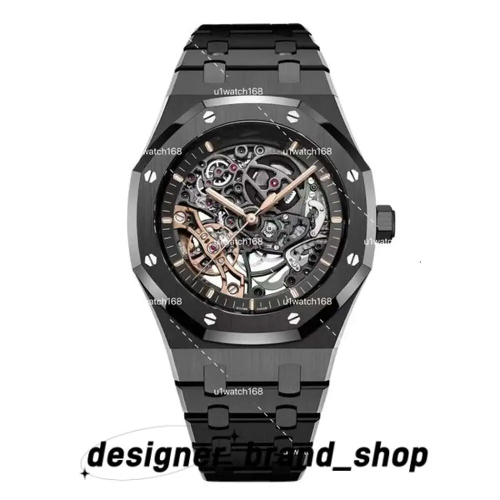 Audemar Pioleut Watch New Designer Watches 42 мм MES Watch All Black Overseas Watch Classic 15400 -й 15300 Audemar Dail Автоматический водонепроницаемый Uomo Uhren Orologio 577
