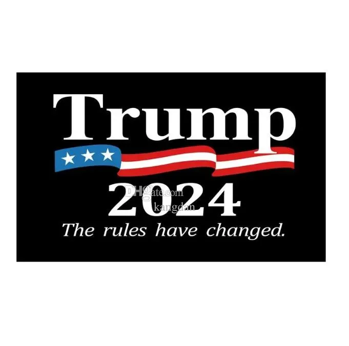 Trump-Flagge 2024 | 90x150 Cm, Wetterfest Aus Strapazierfähigem Polyester | Mit 2 Messingösen Für Garten, Haus & Events | Für Trump-Fans & Unterstützer