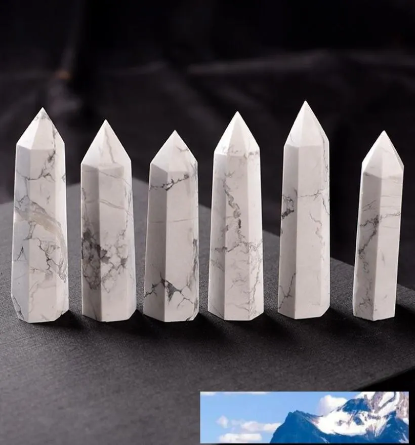 Natural Whiteturquoise Crystal Quartz Tower Quartz Point White Crystal Stone Obelisk Wand Healing Crystal 658cm5335342