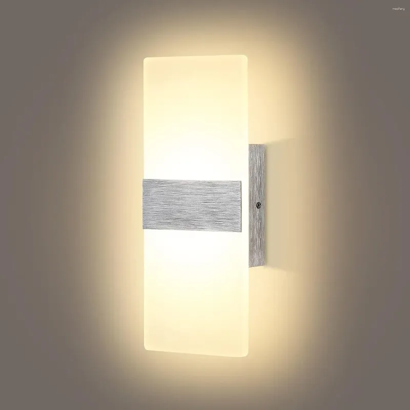 Lâmpada de parede Solces modernas Luzes LED de 12W reduzidas para baixo para os quartos corredor do corredor do corredor