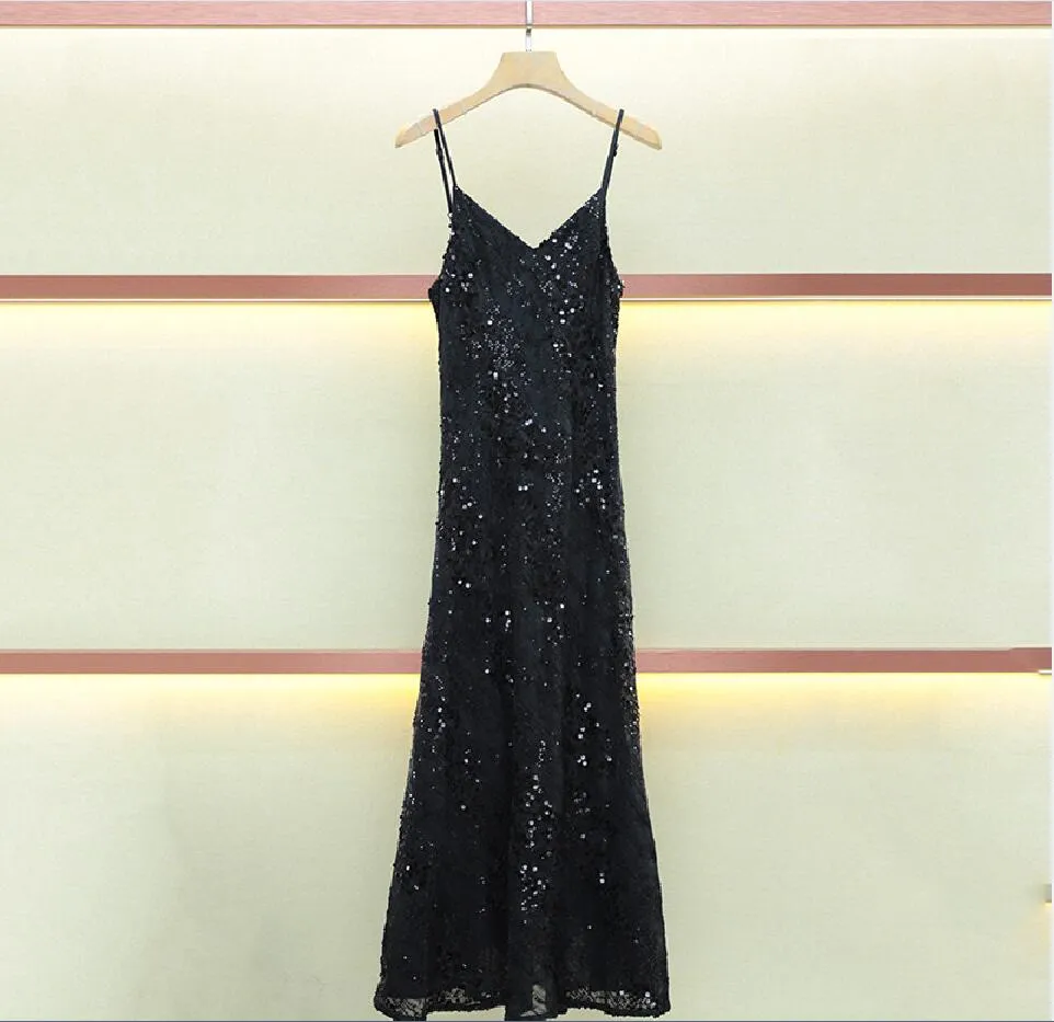 green emerald velvet dress Jenny Dress in Gold Sequin S