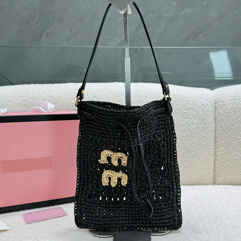 Sac Fourre Tout Femme Sac De Plage En Paille Tressé Grand Fourre