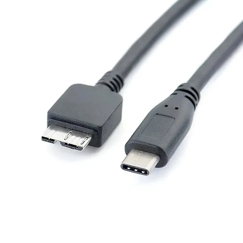 30cm USB 3.1タイプCからMIRCRO B HDDデータケーブルUSB-C USBタイプCからマイクロUSB 3.0高速データ転送充電ケーブルコード