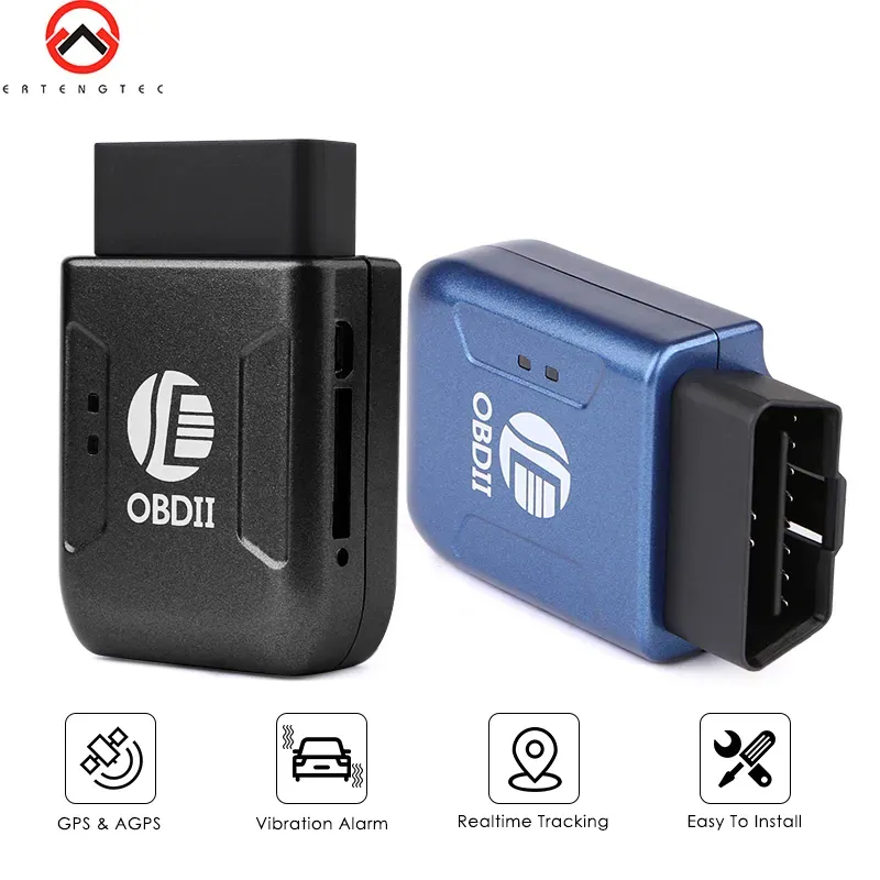 Pièces mini voiture gps tracker tk206 gsm gprs tracker voiture véhicule obd ii gps en temps réel gsm quad band antitheft alarme de vibration pk ob22