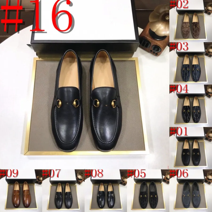 40Style Classic Business Men Designer Dress Shoes Fashion Elegant Formal Wedding Shoes Men Slip On Offford Shoes For Men italiensk läder