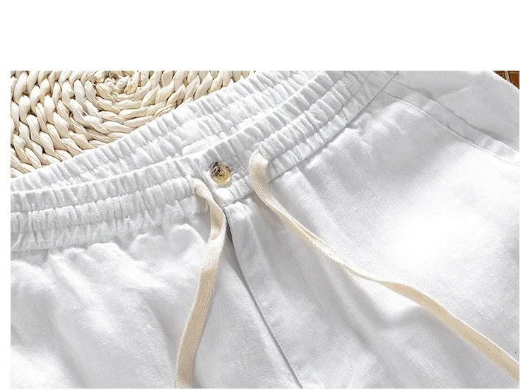 Pantalon décontracté homme coupe droite couleur blanc pur_voghion.com