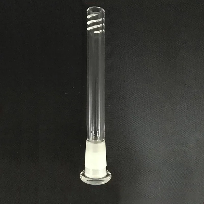 6 holes 3inch-6inch 18mm male to 14mm female Glass Hookah parts Accessories Downstem Reducer Adapter Diffused Down Stem For Glass Beaker Water Bong