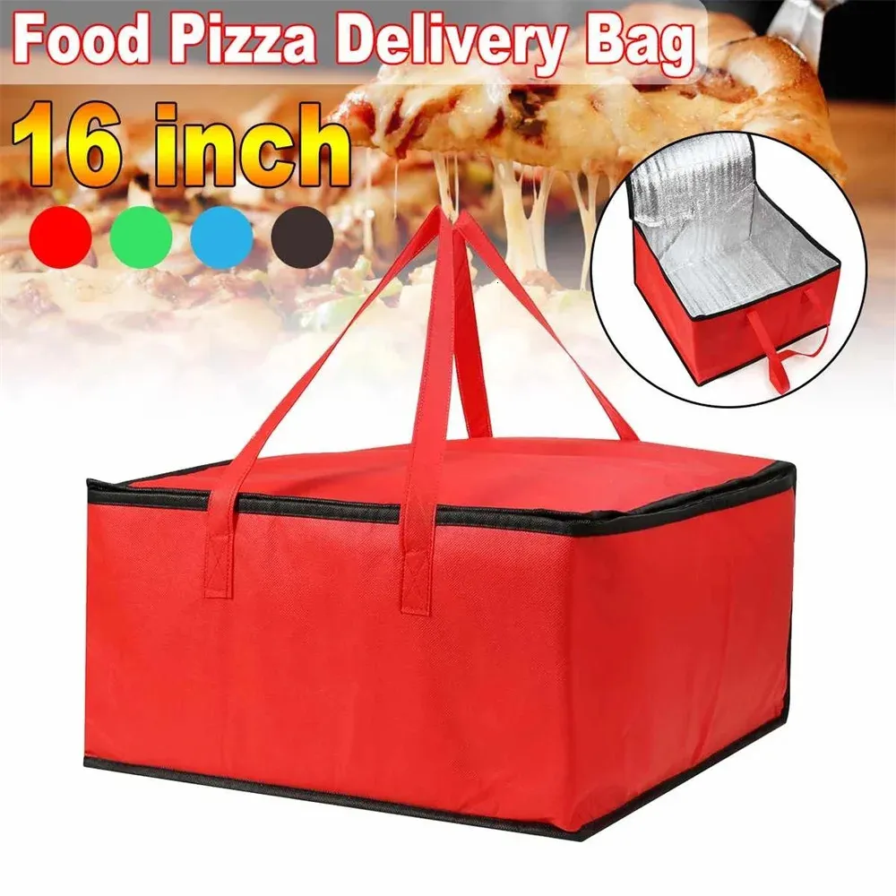 Waterdichte geïsoleerde tas koeler isolatie vouwpicknick draagbare ijspak voedsel thermische levering pizza 240509