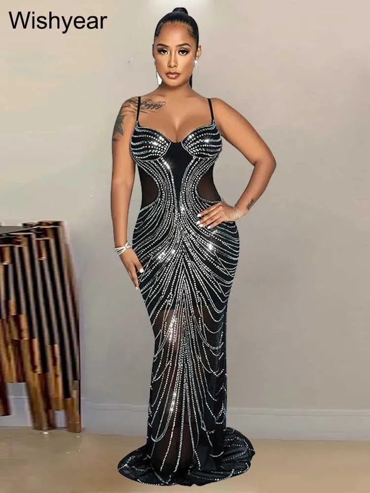 Womens Strapless Rhinestone Mesh Maxi Dress Sleeveless Empire Waist  Floor-Length Polyester Evening Dress Winter from Dhgate Runway Dresses -  price 23.69