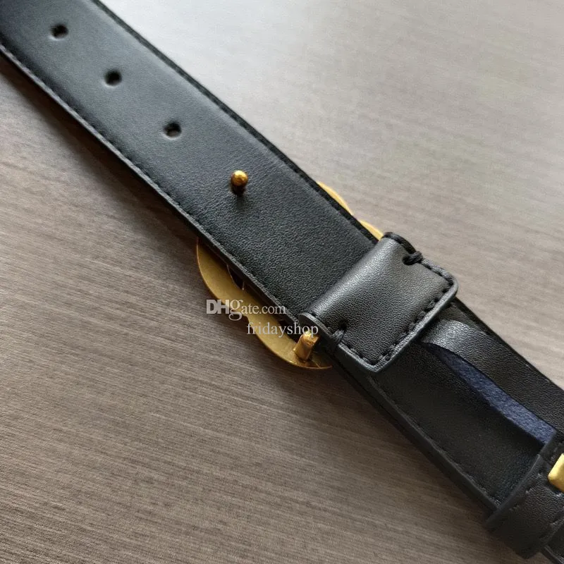Faux Leather Belt with Gold Buckle 7 Holes Pin Buckle Faux Leather Belt with Gold Buckle | Shop Amour Boutique main image 4