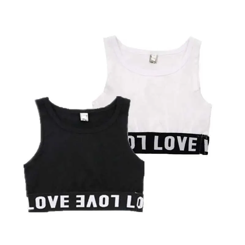 Vest Summer Girls Tanktops Kinder Unterwäsche Model Cotton Tank Top für Mädchen Teenager Mädchen Camisole Kinder Singles Unterschirme2405