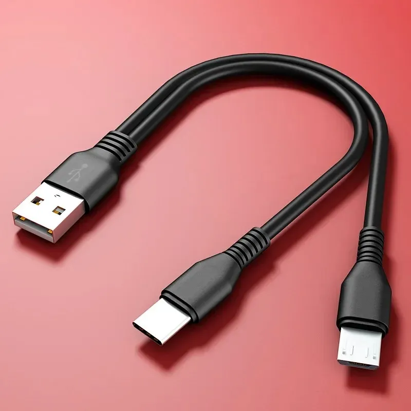 Cable de datos de dos en uno dos dos en el cable de carga multifunción de Apple Android Type-C