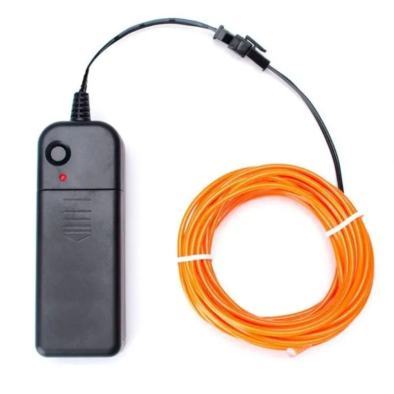 Luminous El Wire kabel 1m/3m/5 m wnętrza atmosfery wnętrz