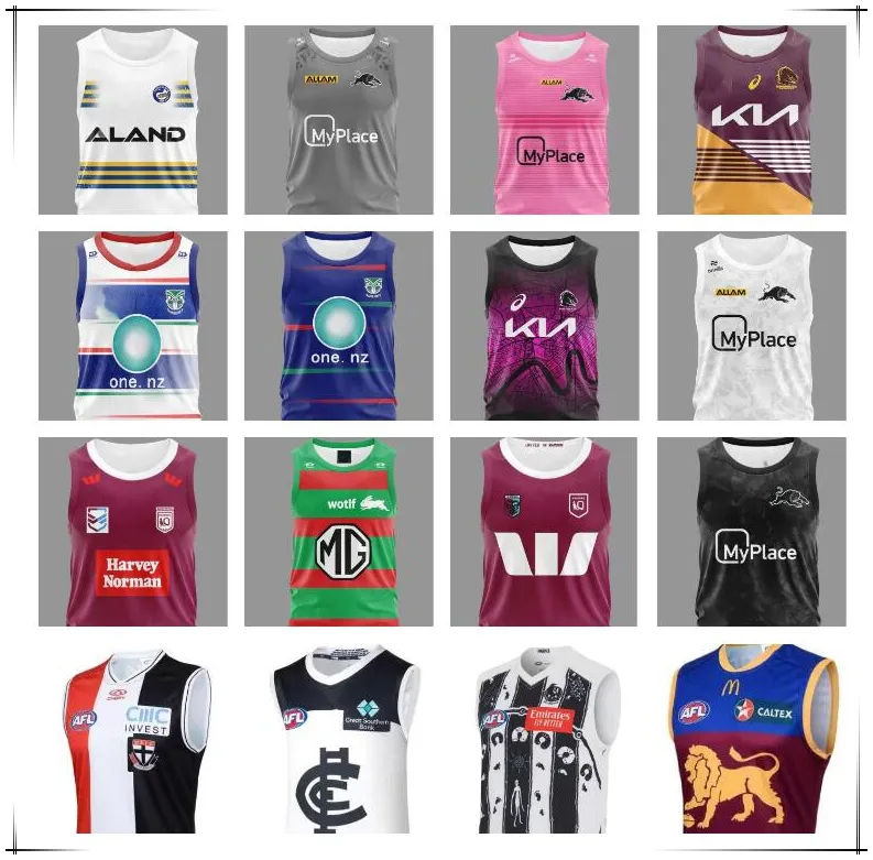 24 25 Broncos Panthers Dolphins Doghead Shark Vest Rugby Jerseys 2024 2025 Eels Malu Penrith кроличьи титаны