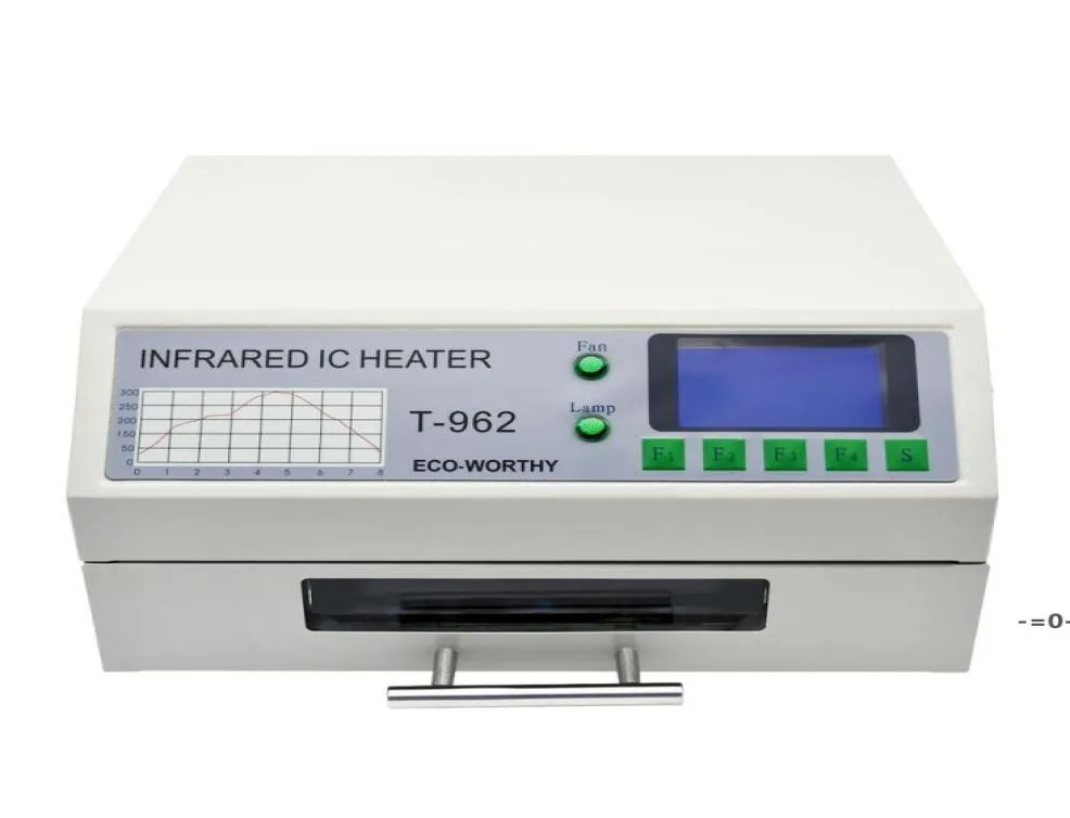 220V T962 Reflow Oven Infrared IC Heater Soldering Station 800W 180 x 235mm Desktop for BGA SMD SMT Rework SEAWAY LLF109221427101
