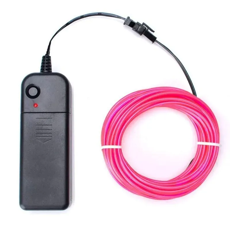 Luminous El Wire kabel 1m/3m/5 m wnętrza atmosfery wnętrz