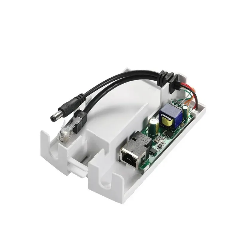 Waterproof Box Outdoor Poe Splitter Adapter 10/100 Mbps strömförsörjning över Ethernet för IP -kamera 48V Överföring 12V/1.2A/4A