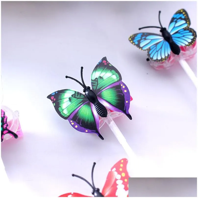 Flashing Hair Braid Butterfly Led Glowing Luminous Hairpin Novetly Hairs Ornament Girls Light Toys Party Christmas Gift Drop Delivery Dh9Ug