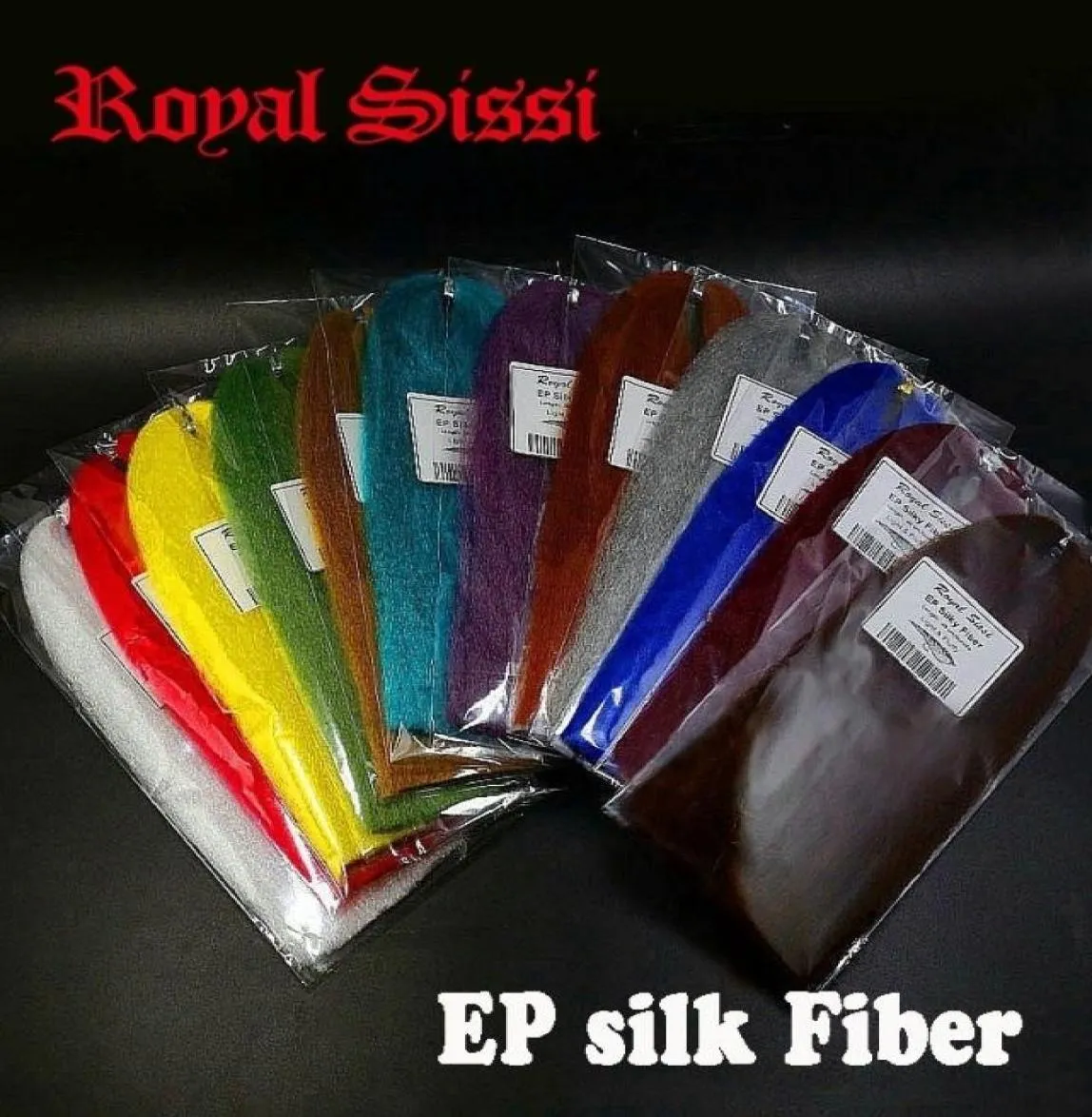 Royal Sissi 12Colors Fly Binding EP Silky Fiber Fluffy Polypropelene Syntetiska fibrer Hållbara Minnow Baitfish Body Binding Material 23628109