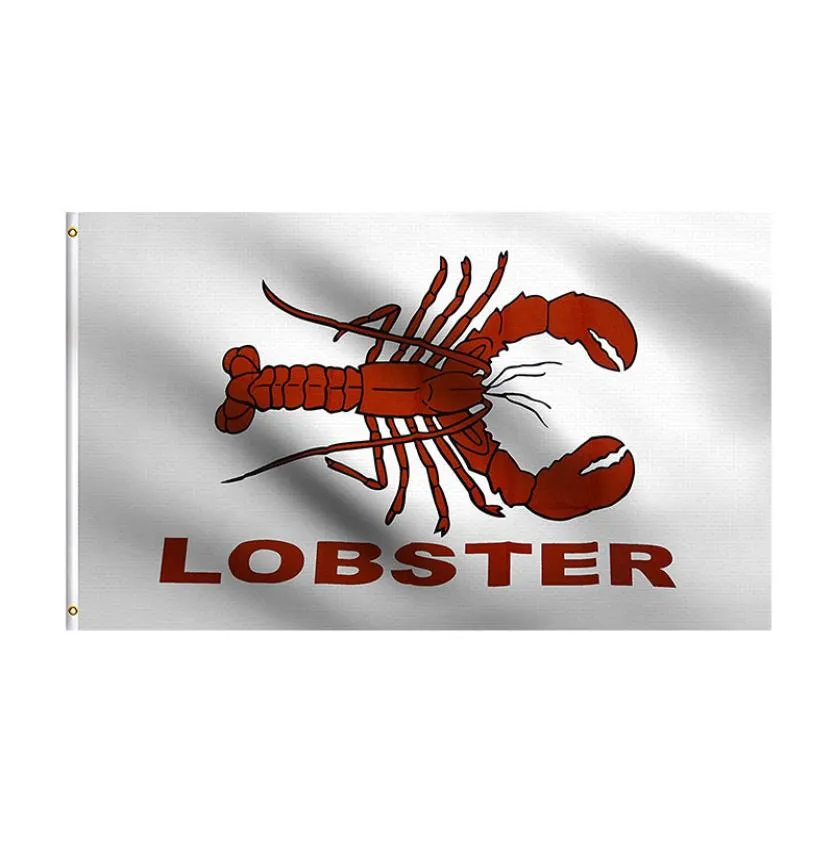 Lobster Advertising Store Message Commercial Business Flag 3x5 ft voet 100 polyester 100D vlag UV Resistant3156977