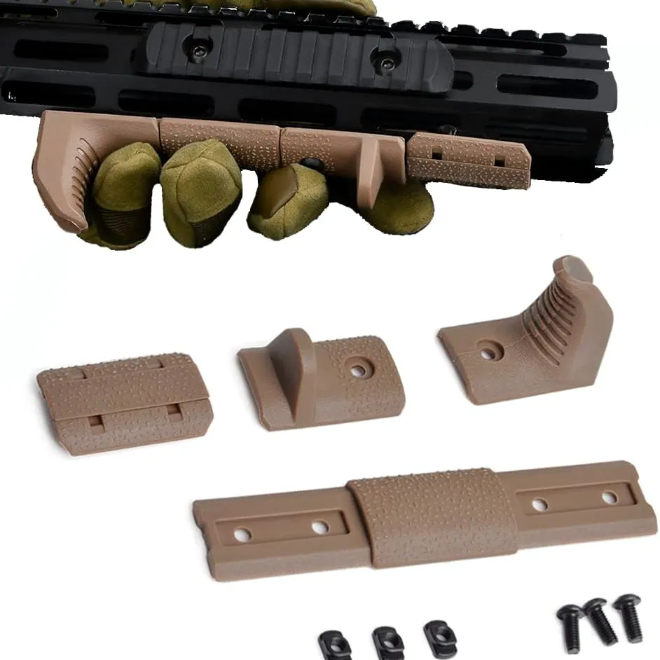 SBGJMY TACTICAL MLOK KEYMOD HAND STOP KIT 4 PCS/SET RALE COVER AIRSOFT FOR M-LOK KEYMOD RALE SYSTEM HANDGUARD STOP KIT FOREGRIP