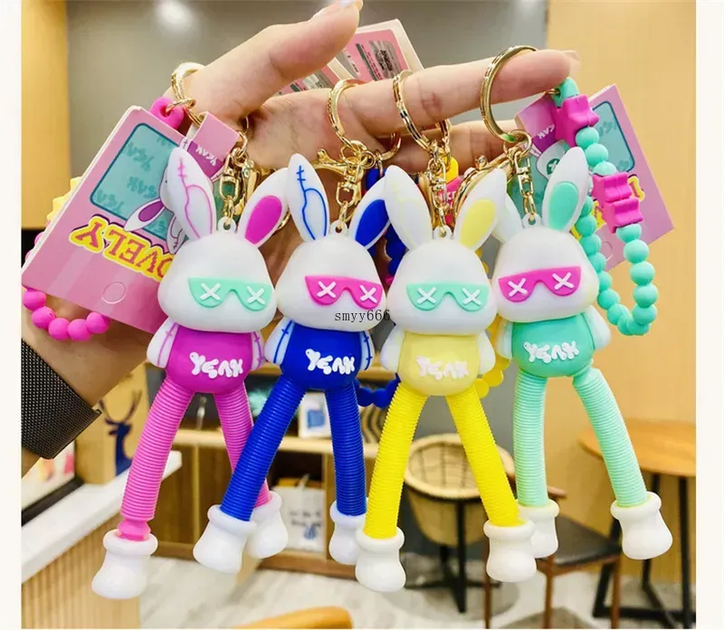 Cute Anime Keychain Charm Netflix Decompression Expansion Key Ring Couple Students Personalized Creative Valentine's Day Gift UPS