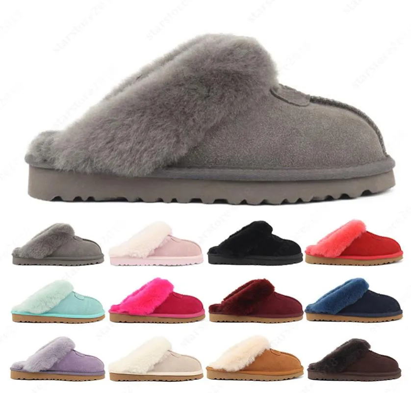 Designer Sandals Winter Women Snow Slippers Classic Luxurys Slipper Chestnut Grey Fashion Outdoor Sandal Size 3-126919439
