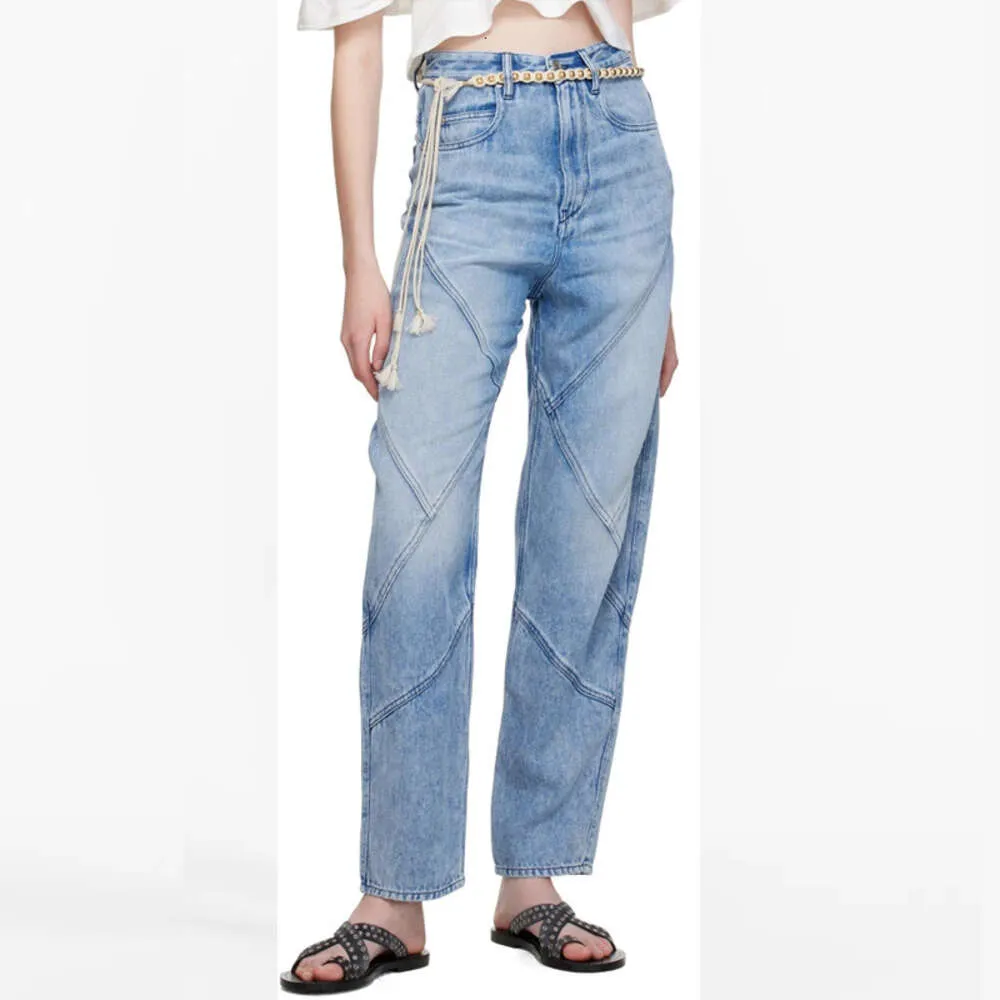 24ss jeans de créateurs 24SS pour femmes pantalons printemps et été de la mode Nouveau pantalon minceur polyvalent
