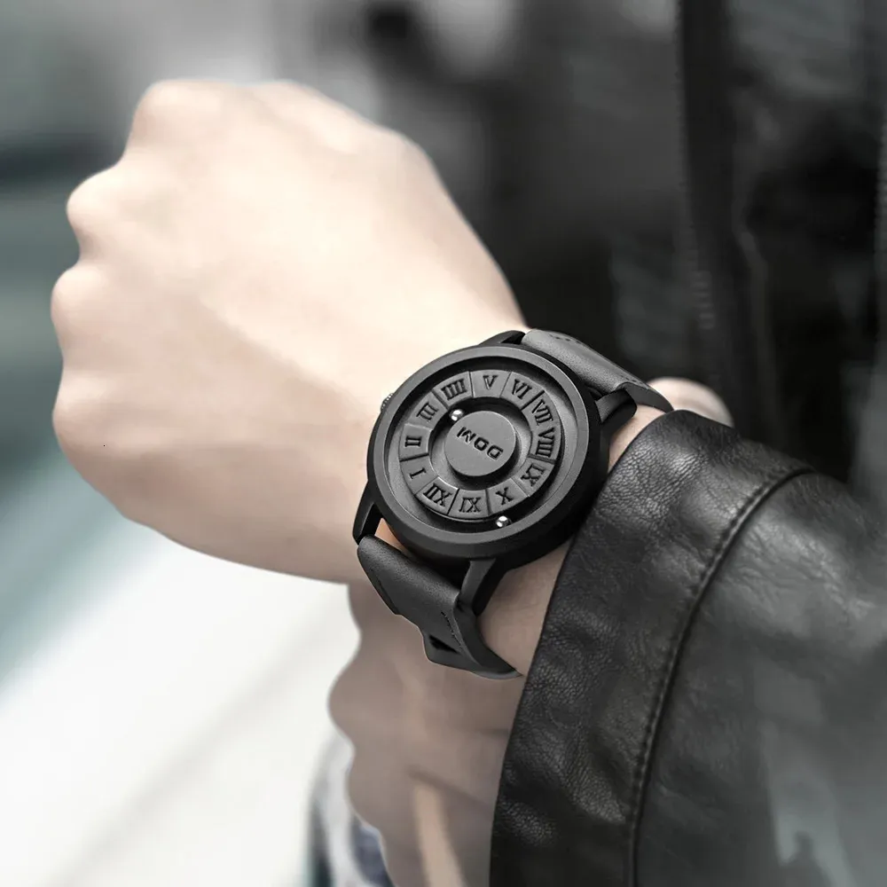 DOM Trend Concept Mens Waterproof Magnetic Equator Watch With Creative Scrolling Pointer And Fashionable Personality 240515 From Yao05 14.11 DHgate.Com
