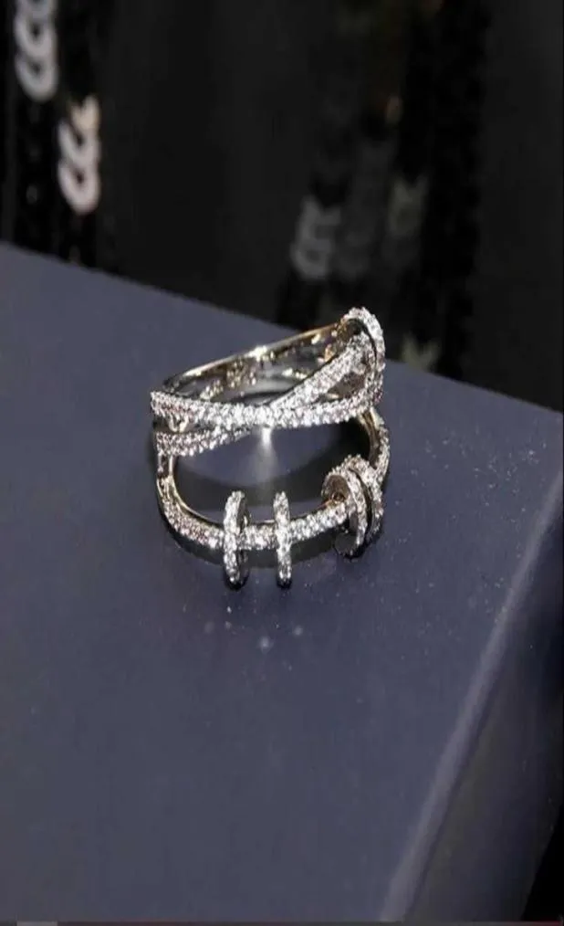 2022 newLuxurys Desingers Ring Index Finger Rings Female Fashion Personality Ins Trendy Niche Design Time to Run Internet Celebrit4848156