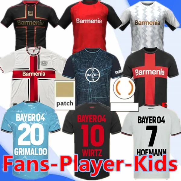 24 25 Bayer 04 Leverkusen Soccer Jerseys Wirtz Boniface Hincapie Hofmann Tapsoba Schick Palacios Frimpong Grimaldo 2024 2025 Home Away 3rd Mens Football Shirts888