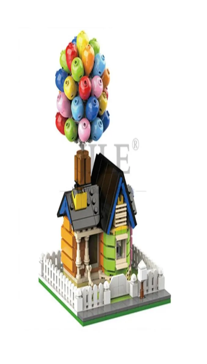 Flying Balloon House Up 7025 Suspender Home Diy Building Blocks City Street View Compatível com Assembléia Parte Presente3856840