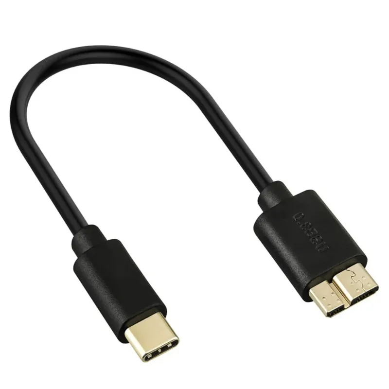 USBタイプC 3.1からマイクロB 3.0サムスンのケーブルノート3 S5 2.5インチハードディスクケーブルタブレットマイクロBケーブルPCアクセサリー