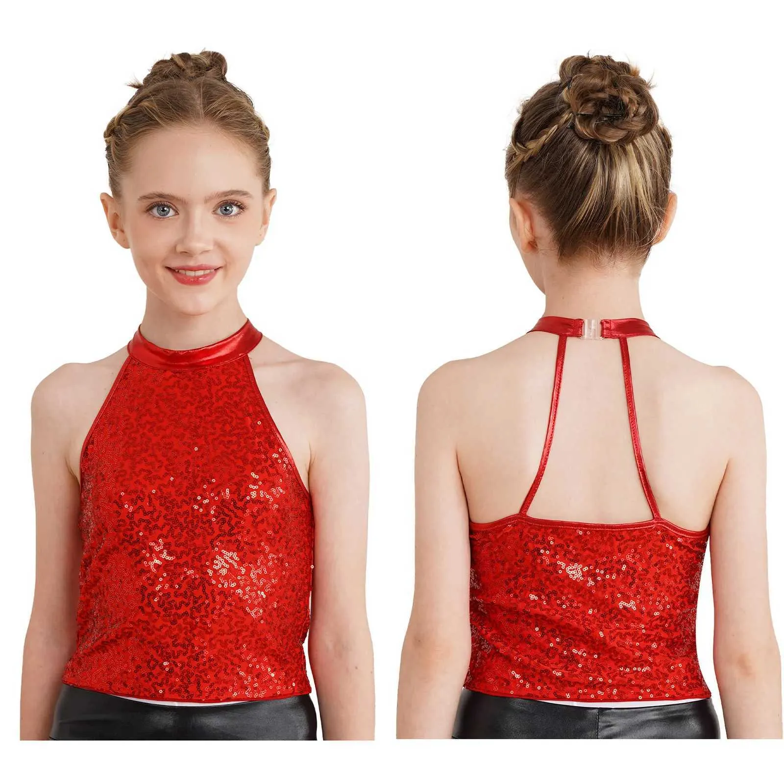 sequin halter top dance