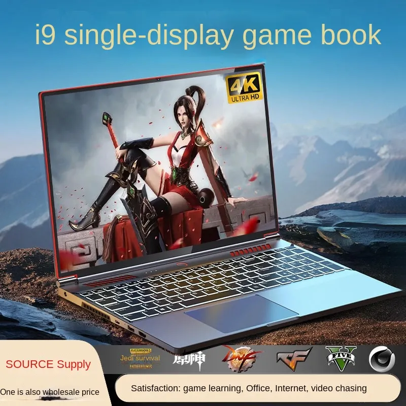 Laptop 15,6-tums Windows10-system Lätt kontorsspel Learning Netbook Laptop