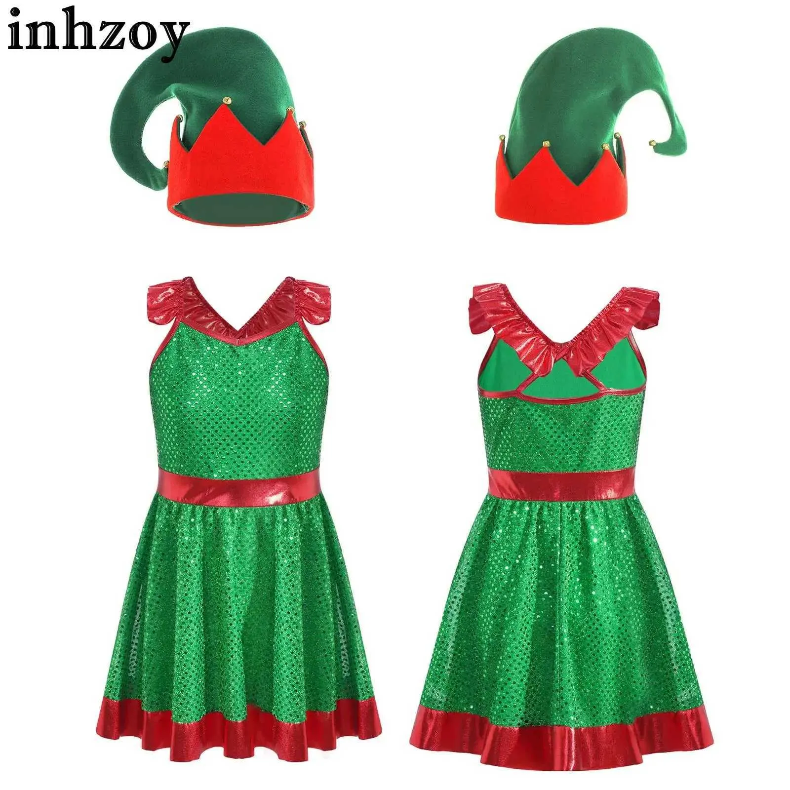 white christmas dresses Deluxe Workshop Elf Costume main image 1