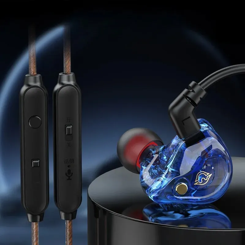 6d In-Ear-Stereo-Stereo-Kopfhörer-Kopfhörer-In-Ear 3,5-mm-Kabel-Ohrhörer Metall-Hifi-Ohrhörer mit Mikrofon für Xiaomi Samsung Huawei Telefone