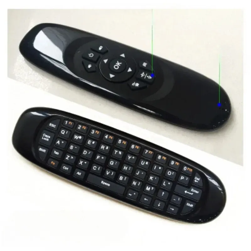 Mini Air Fare C120 Uçuş Hava Fare Kablosuz Klavye Airmouse Android TV Kutusu/PC/TV SMART TV Taşınabilir Mini