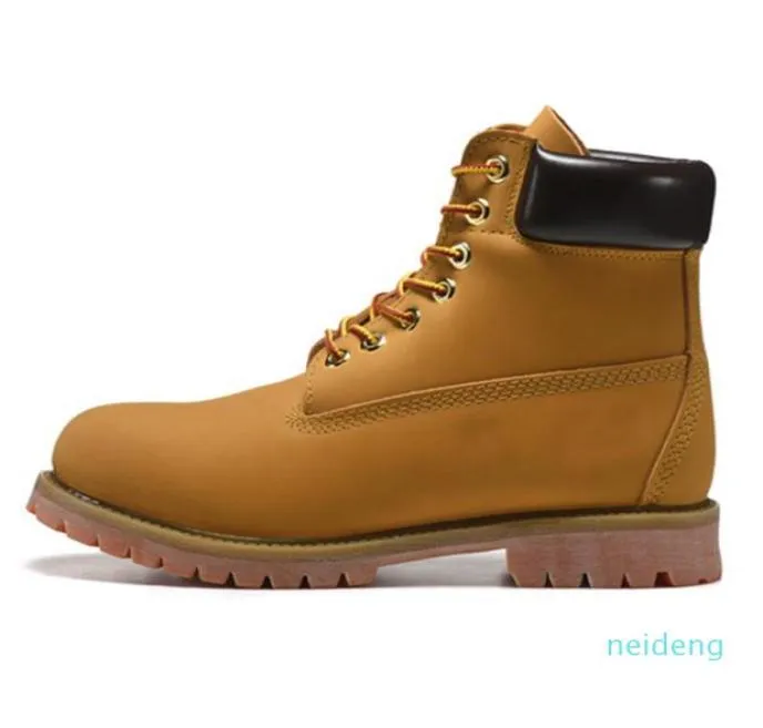 Mode Men Boots Designer Herrkvinnor Läderskor Toppkvalitet Ankel Winter Boot för Cowboy Yellow Red Blue Black Pink vandring WO4865871