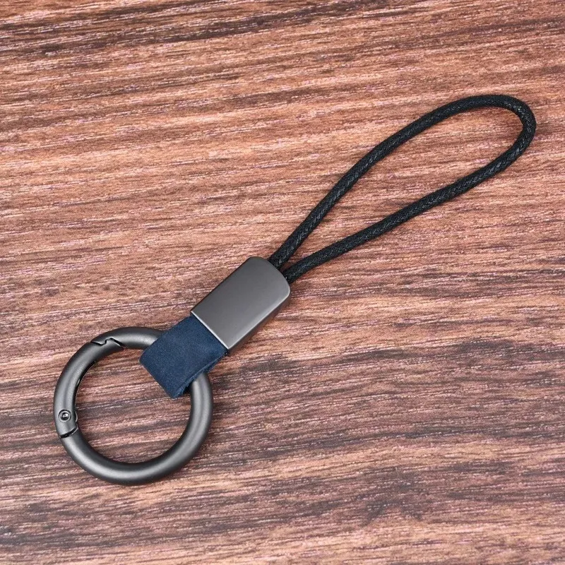 2024 Genuine Leather Keychains Simple Lanyard Keyring Men Women Car Key Holder Key Cover Auto Keyring Accessories Gifts Phone Straps for