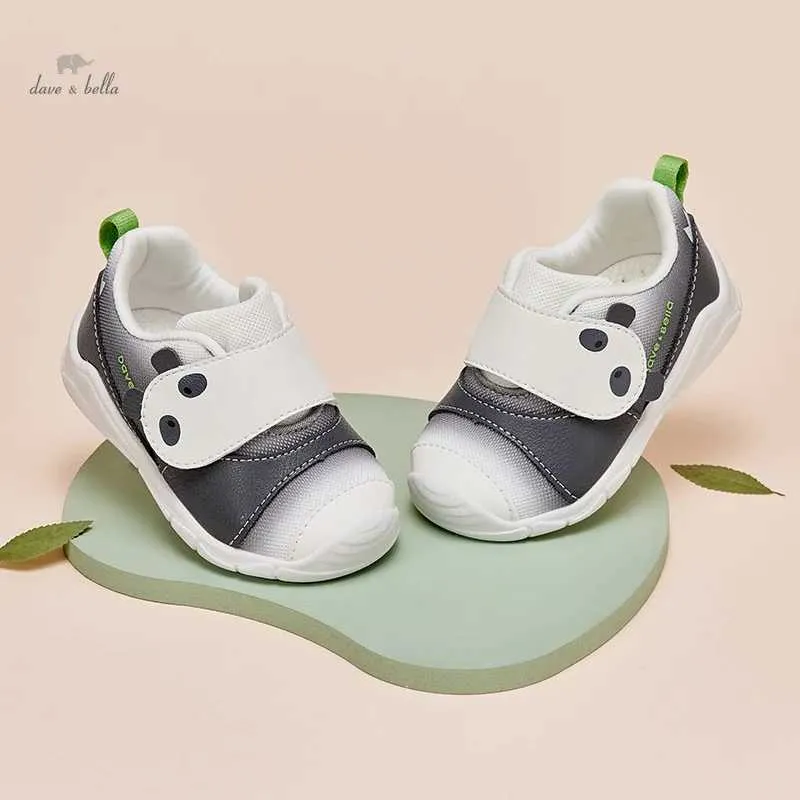 Sneakers Dave Bella Baby Shoes Childrens Soft Rubber Sole First Step Walker Childrens Shoes Anti Slip Childrens Boys and Girls Shoes D240515